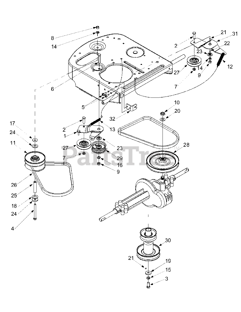 Craftsman 13A-344-799 - Craftsman Lawn Tractor (2004) (Sears) Drive ...