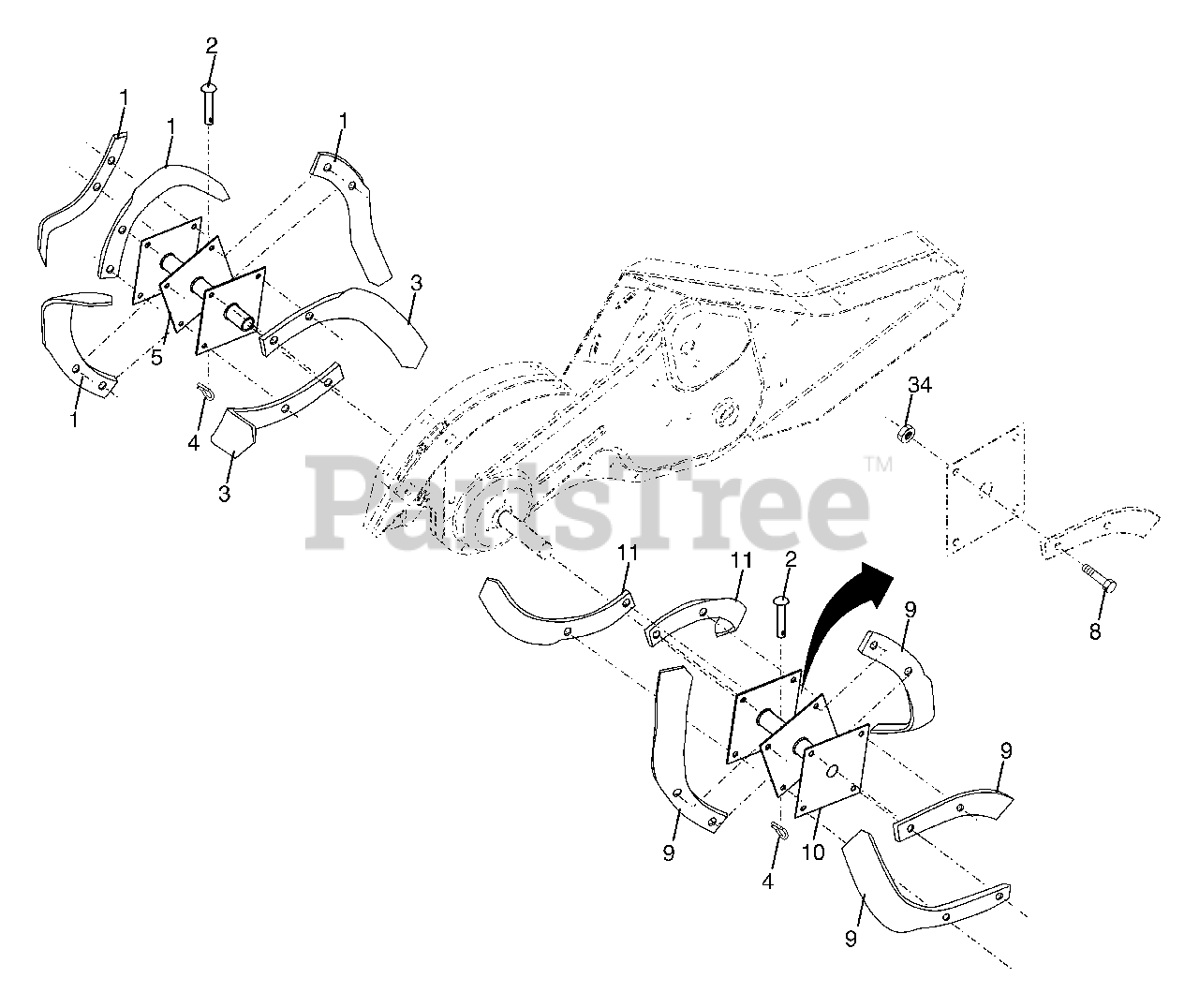 Husqvarna 650 Rtt 960930002 00 Husqvarna Rear Tine Tiller 2005 08