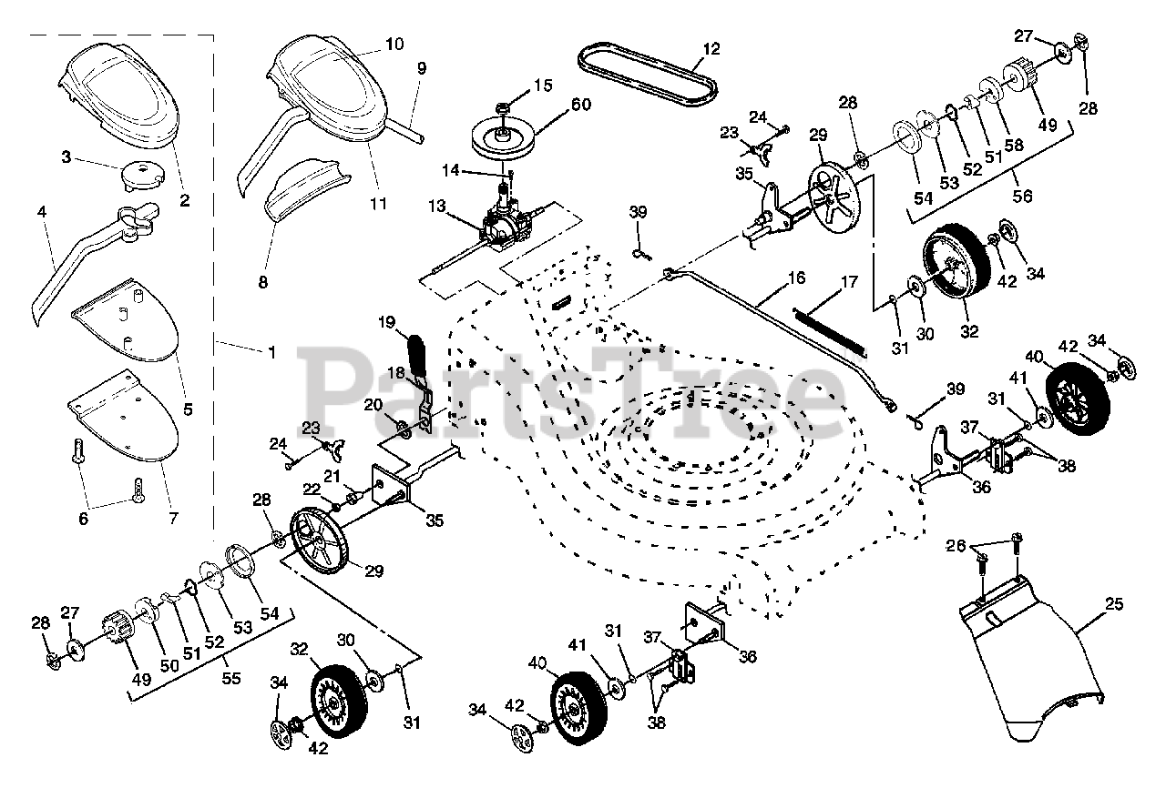 Husqvarna 5521 Rs 954223470 E Husqvarna 21 Walk Behind Mower 2004