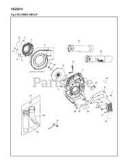RedMax HBZ 2610 - RedMax Handheld Blower (SN: 90100101 & Above) (2012