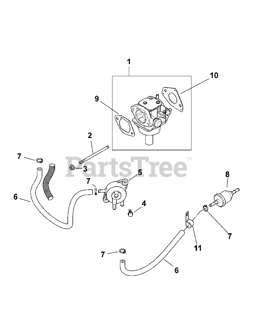 Cub cadet hotsell rzt 50 carburetor