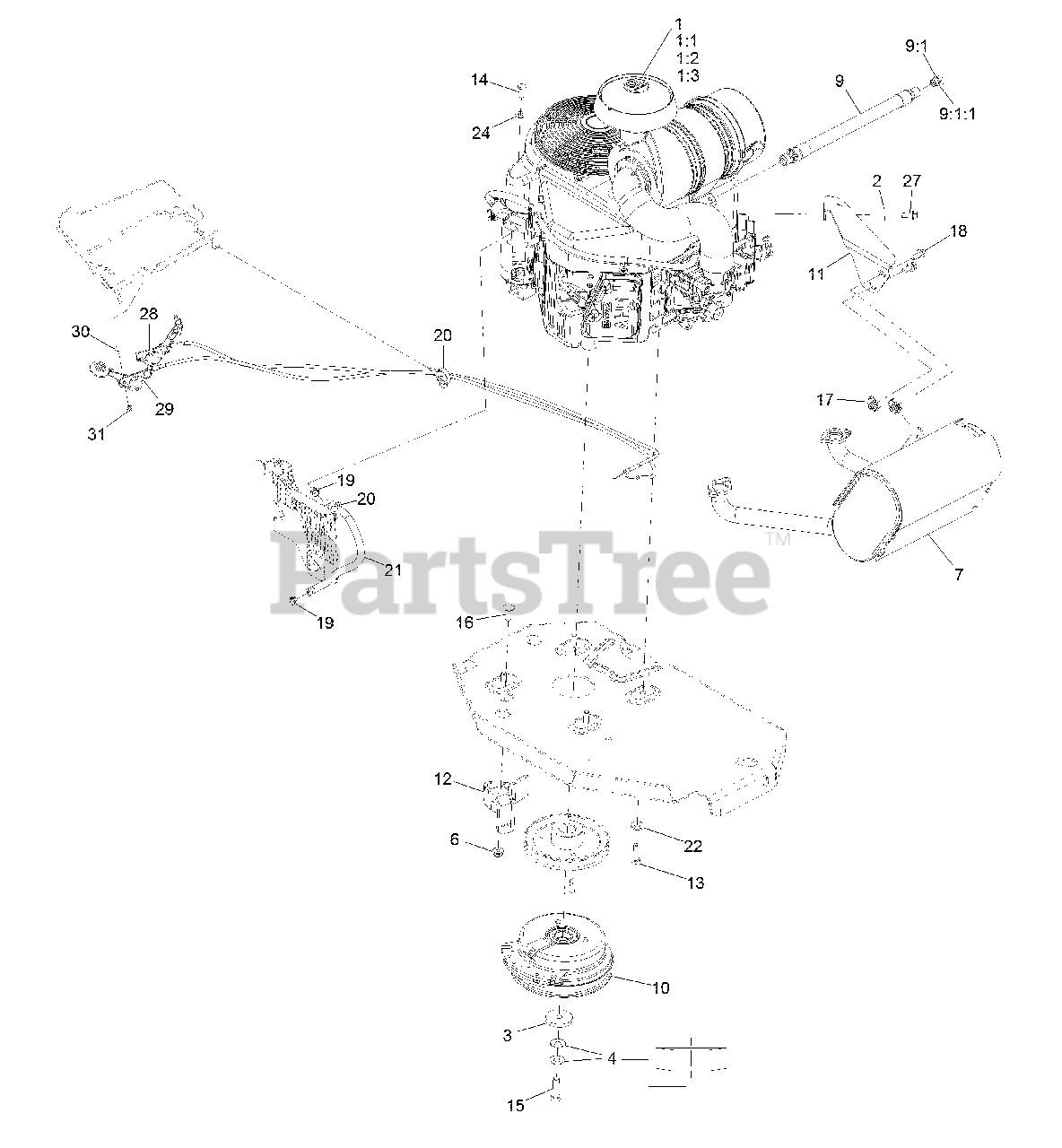 Exmark LZE651GKA484A2 Exmark 48" Lazer Z ESeries ZeroTurn Mower, Kawasaki FX (SN 402082300