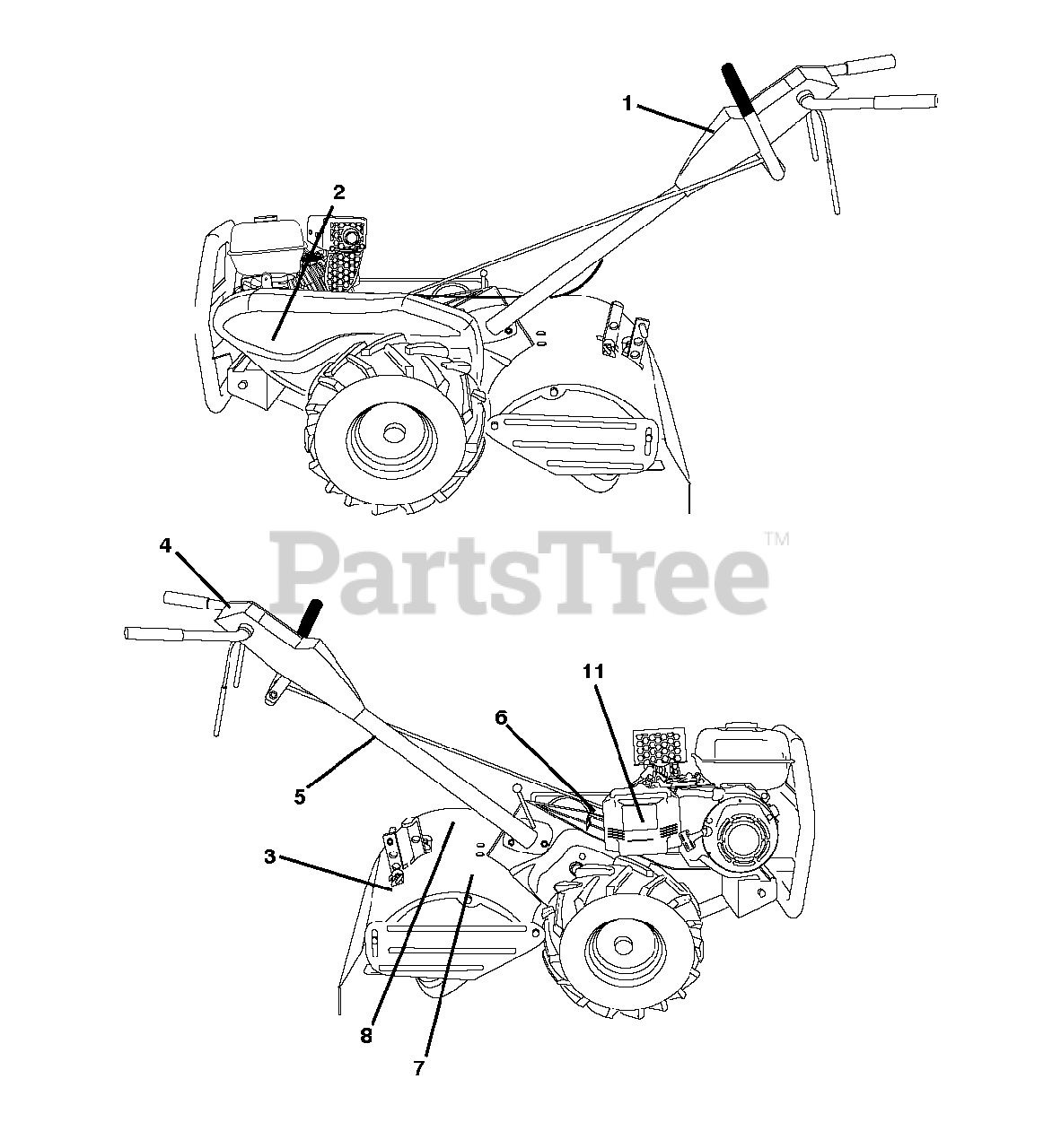Poulan Pro DRT 900 (96092002800) Poulan Pro RearTine Tiller (2012