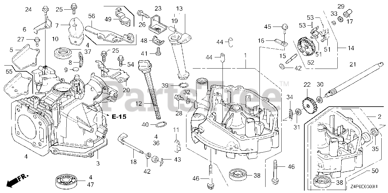 Honda GXV160 UH2 A1AS (GJABH) Honda Engine, Made in China (SN GJABH