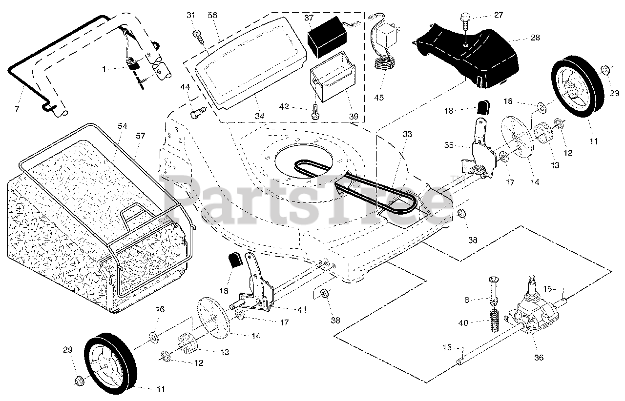 Husqvarna Push Mower Parts Diagram