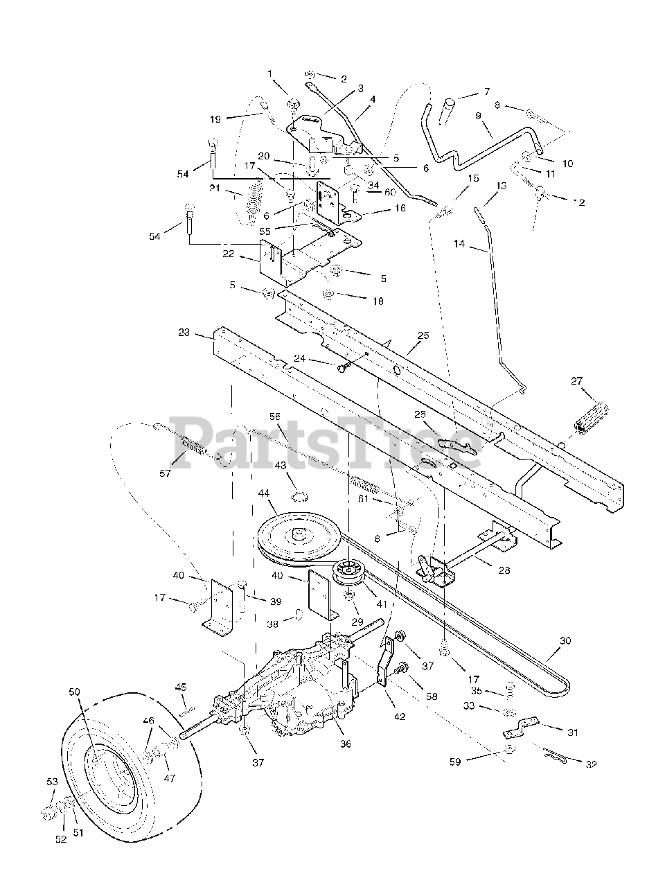 Masport 552550 (312006x190A) Masport 30" Lawn Tractor (2006) Motion