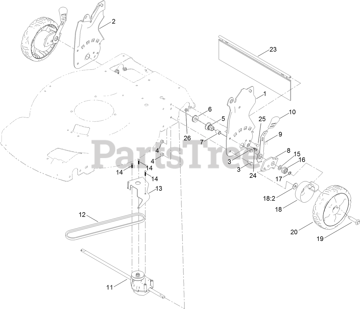 Toro 20353 Toro 22" Recycler WalkBehind Mower (SN 404400000