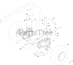 Toro Consumer Repair Part 131-3671 - Wheel and Tire Assembly, 2-Ply ...