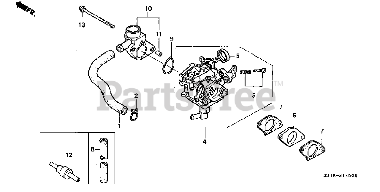 Honda gx620 carburetor diagram