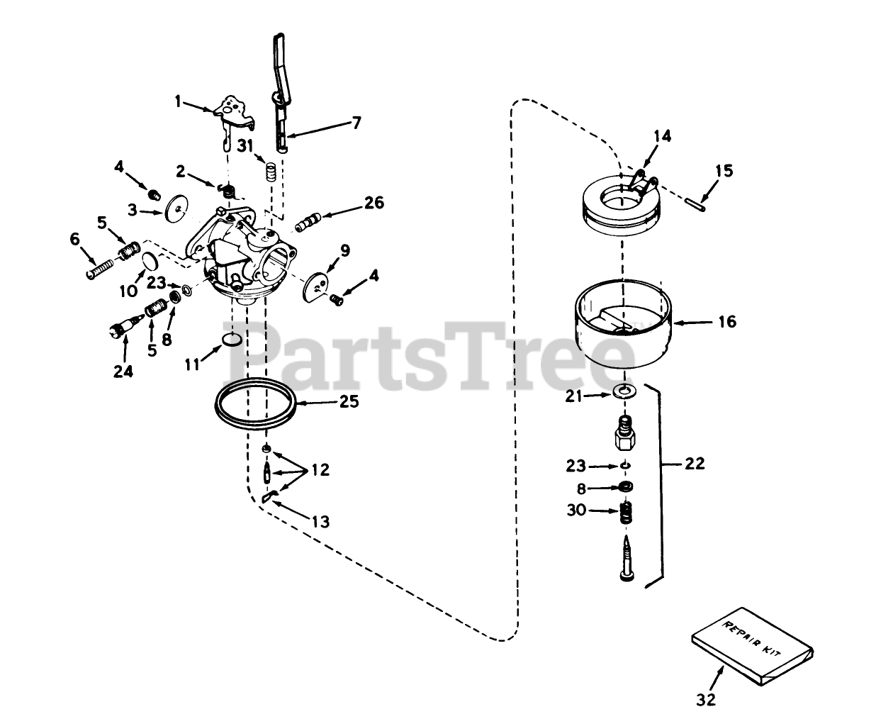 Toro 38040 (524) - Toro Snow Thrower (SN: 001000001 - 001999999) (1981