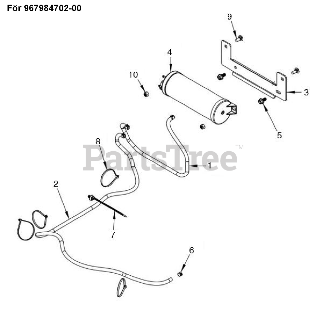 Husqvarna Z 454 Husqvarna 54" ZeroTurn Mower FUEL SYSTEM VAPOR