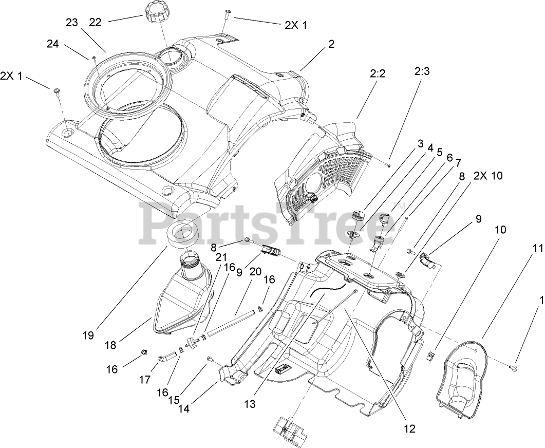 Toro 38584 Toro Power Clear Snow Thrower (SN 280000001 280999999