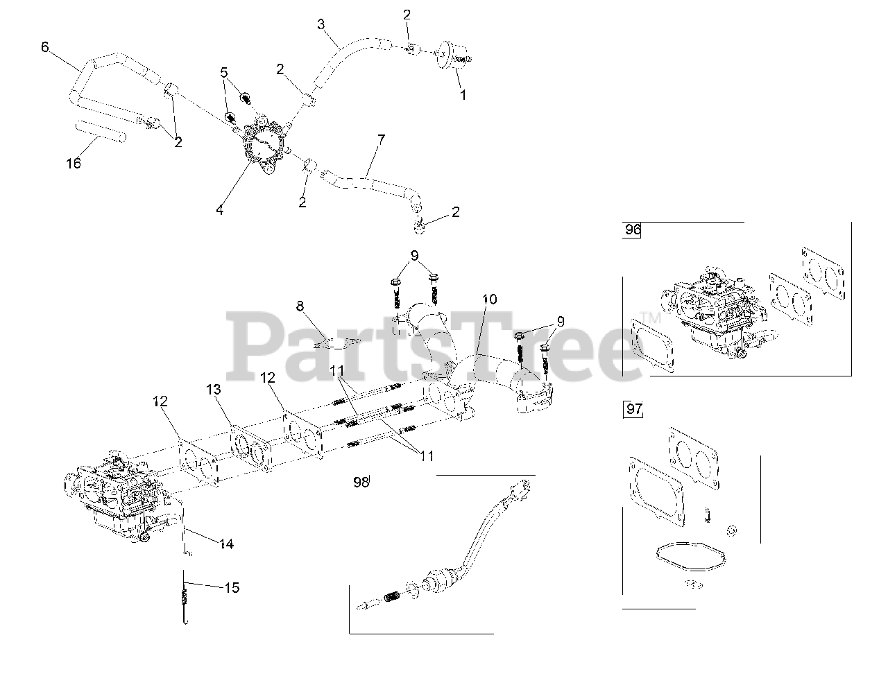 Exmark QZE708GEM42200 Exmark 42" Quest ESeries ZeroTurn Mower