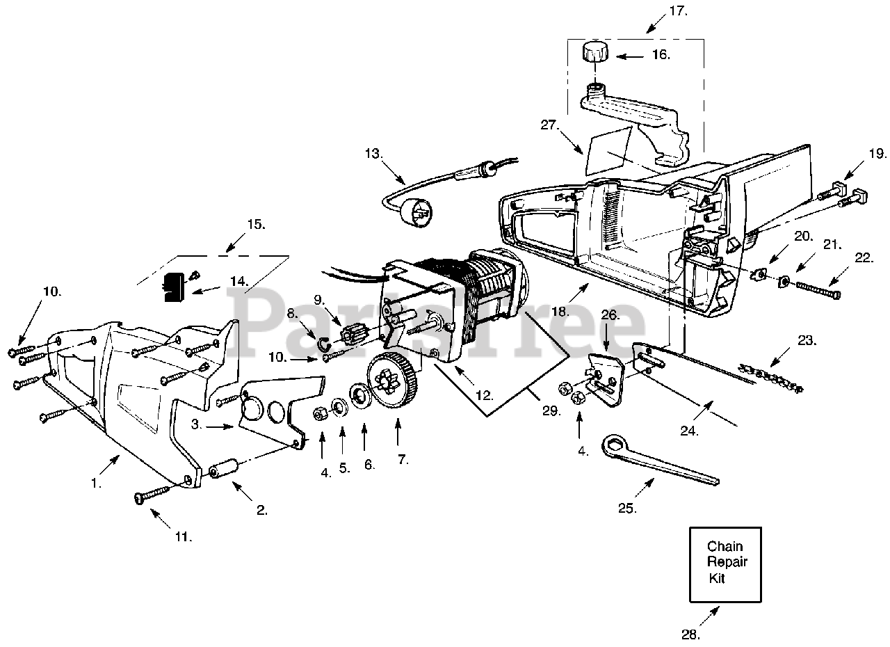 Poulan 14 electric chainsaw chain replacement deals