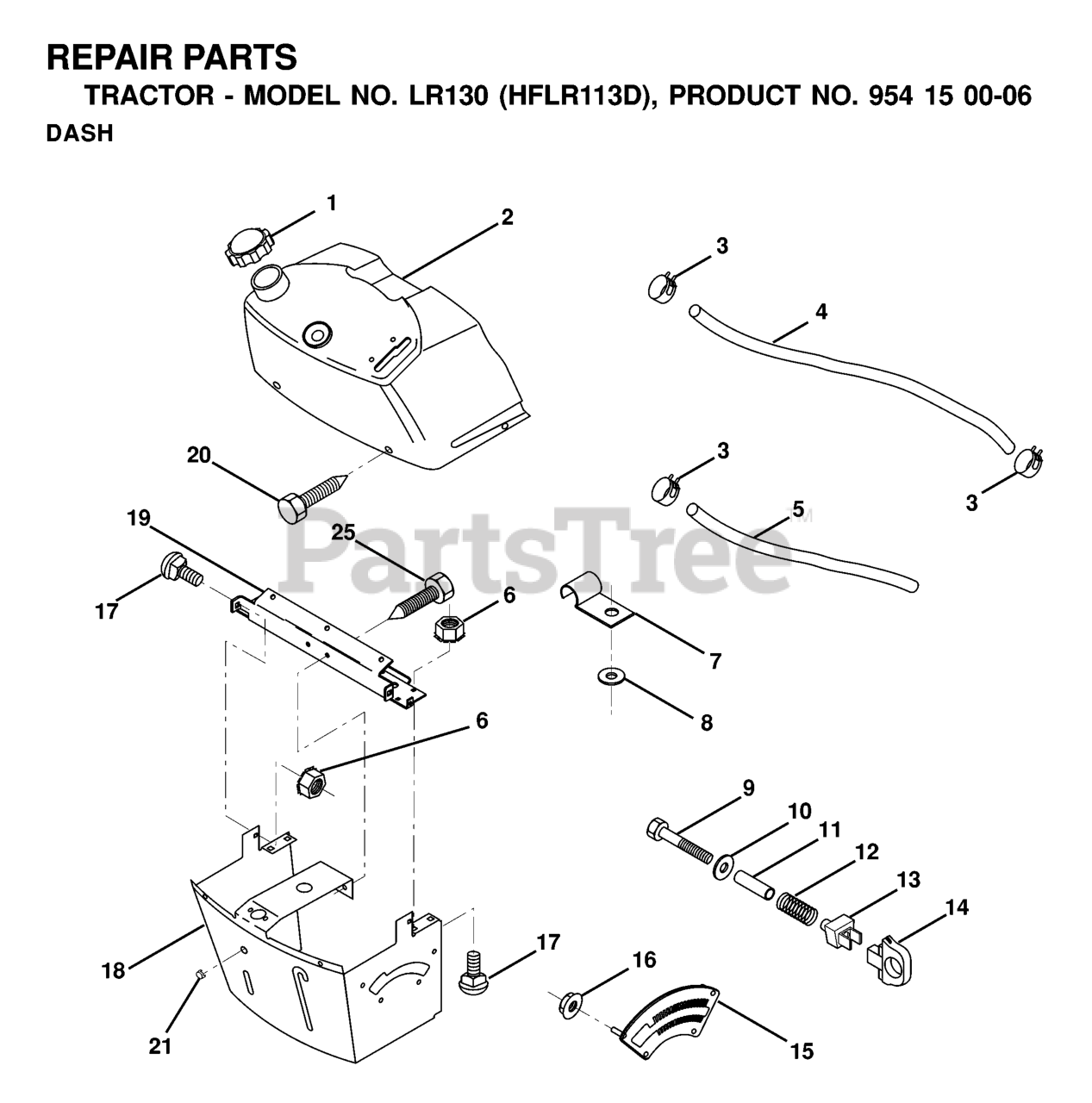 COURROIE TRACTEUR TONDEUSE HUSQVARNA 531 00 50-25 - 531005025
