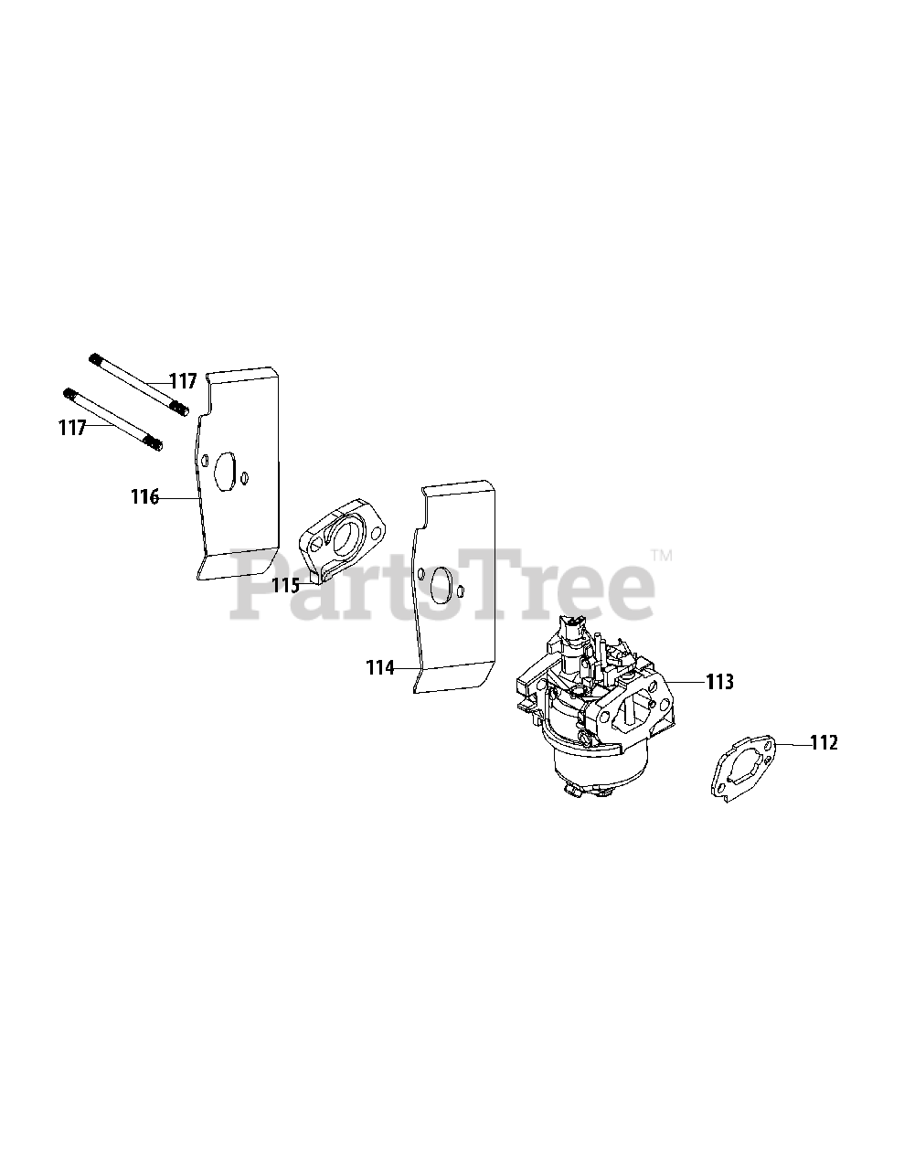 Yard machine tiller 2025 carburetor