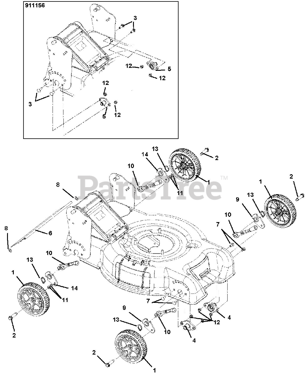 Ariens 911152 Brsp 21 Ariens 21 Self Propelled Walk Behind Mower