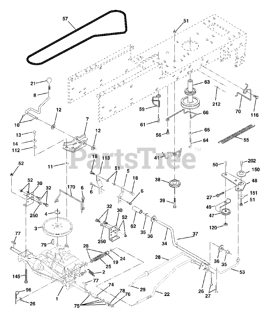 Weed Eater WE 1538 B - Weed Eater Lawn Tractor (2002) Drive Parts