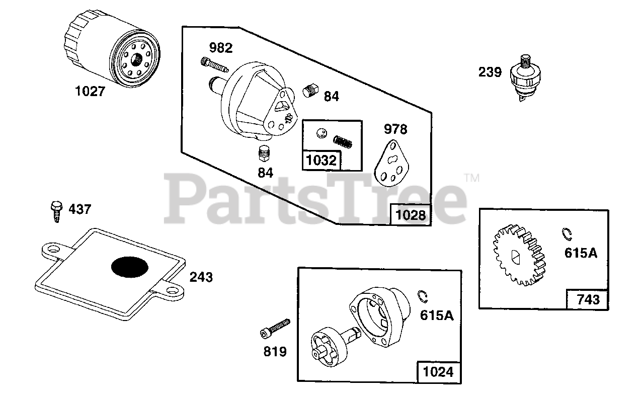Briggs & Stratton 402445120801 Briggs & Stratton Horizontal Engine