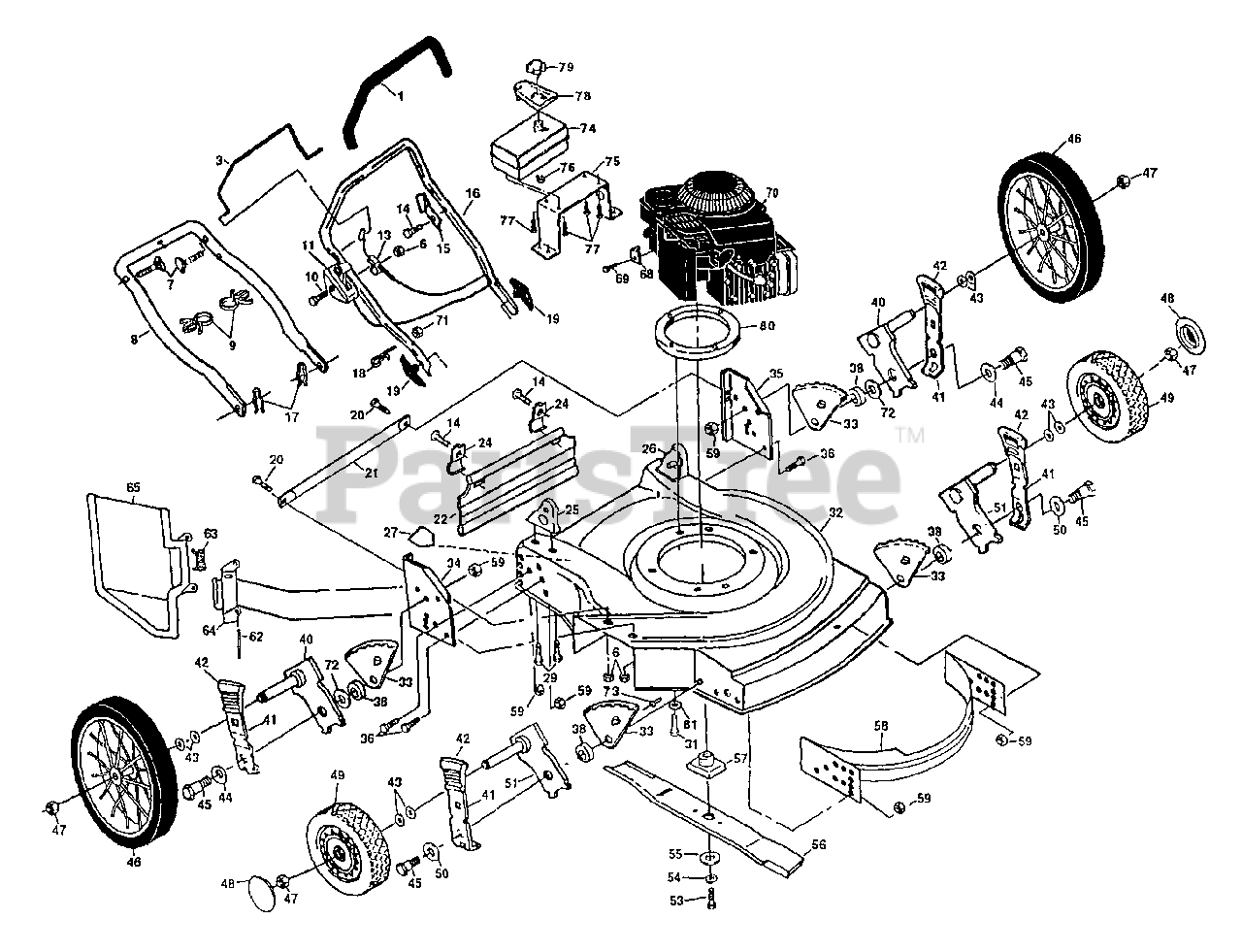 Partstree lawn shop mower parts