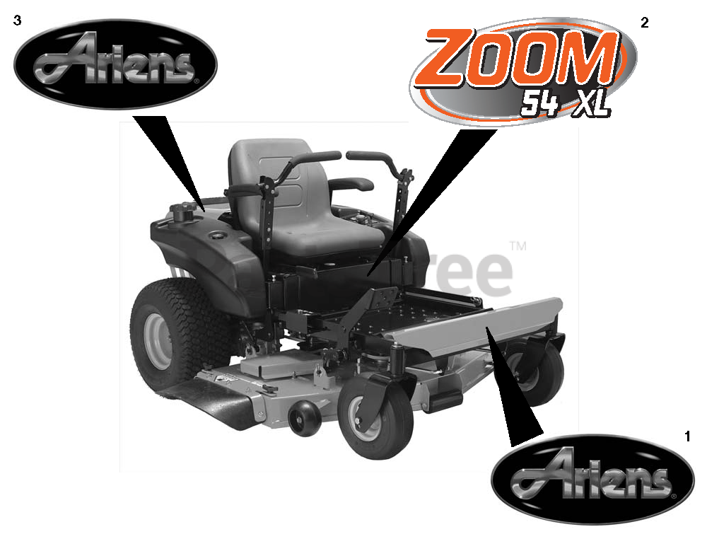Ariens 915149 Ariens Zoom XL 54" ZeroTurn Mower, 24hp Kawasaki (SN