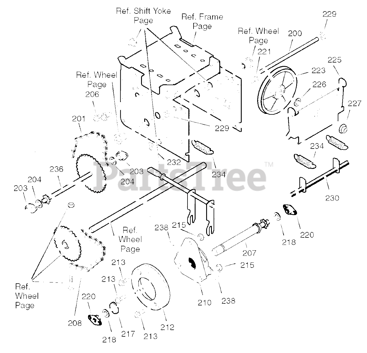 Craftsman 536.881800 Craftsman 27" Snow Thrower (2004) (Sears) Drive