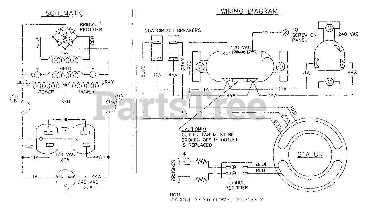 Generac Portable Generator Wiring Diagram from www.partstree.com