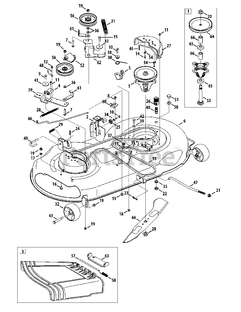 Mtd 13ax795t004 Mtd Gold Lawn Tractor 2012 Mower Deck 46 Inch Parts