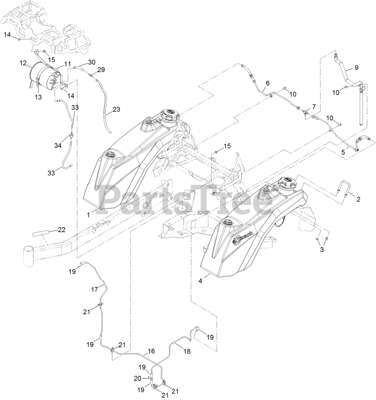Exmark STS650AKC48400 Exmark 48" Staris SSeries StandOn Mower, Koh