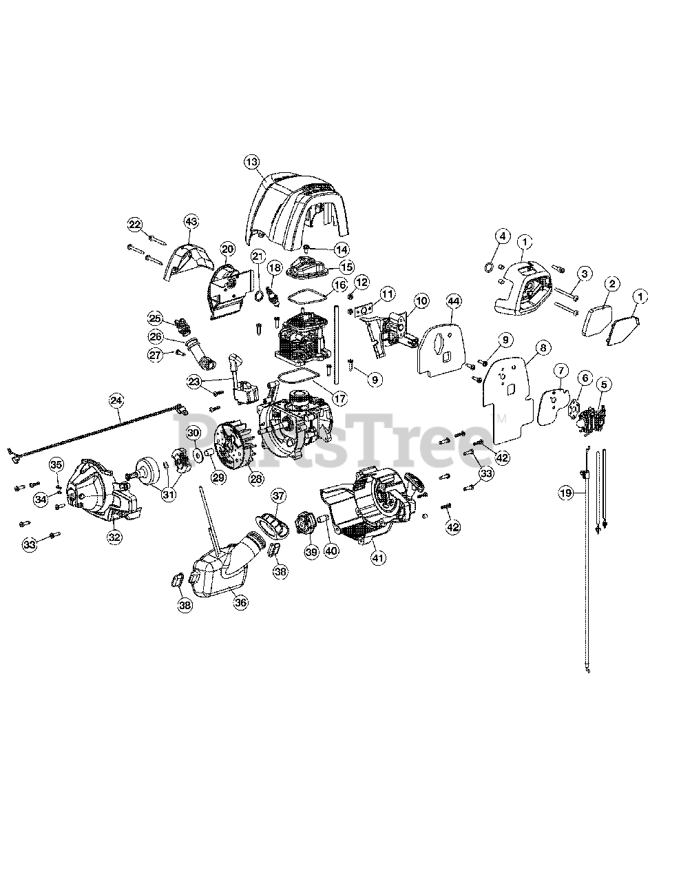 Cub Cadet ST 425 (41AD425G950) Cub Cadet String Trimmer Engine
