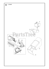 Husqvarna Repair Part 587100409 Grass Bag Assembly 2.3 Cu Ft PartsTree