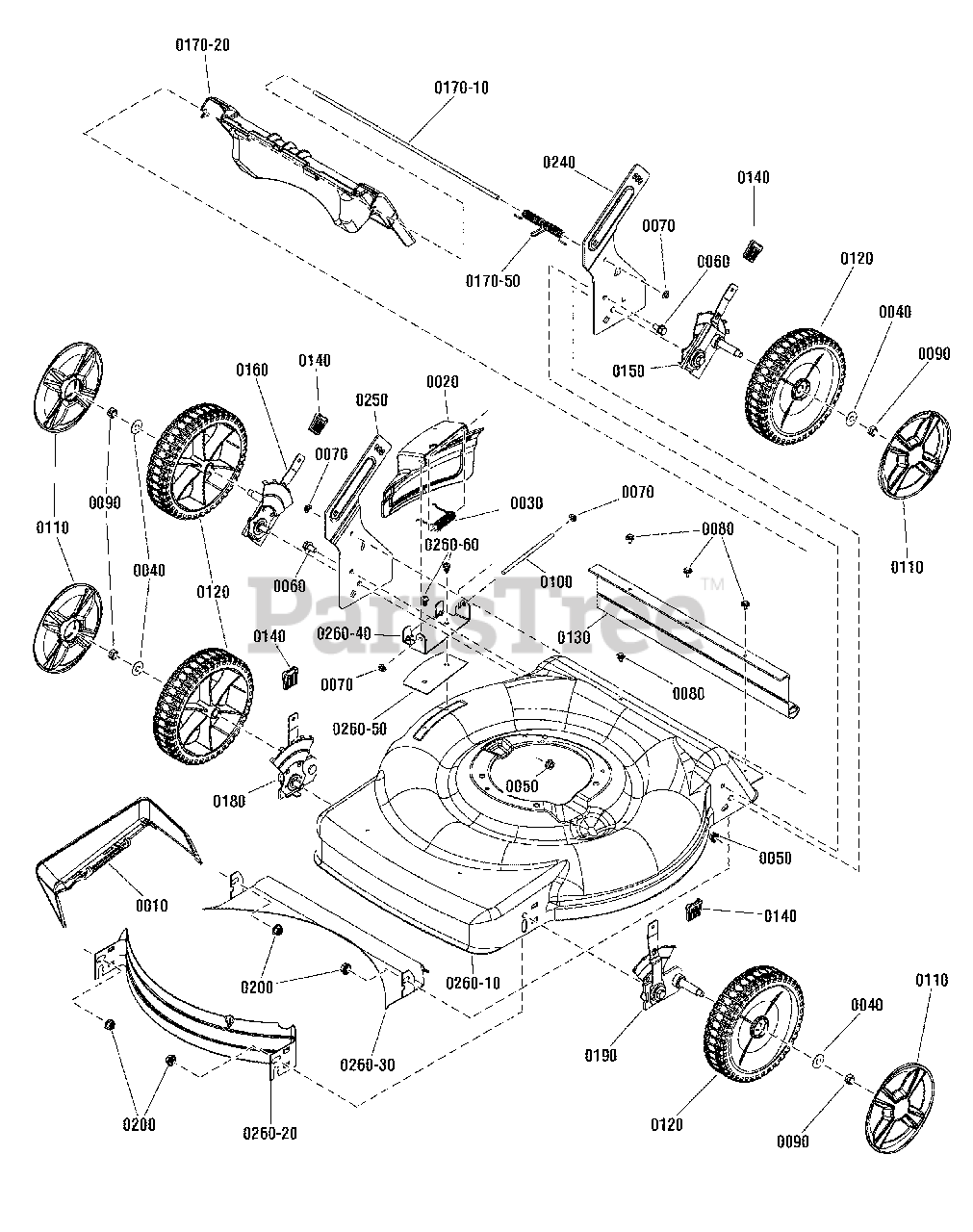 Brute BT22675 (7800881) Brute 22" WalkBehind Mower (2012) Deck Group