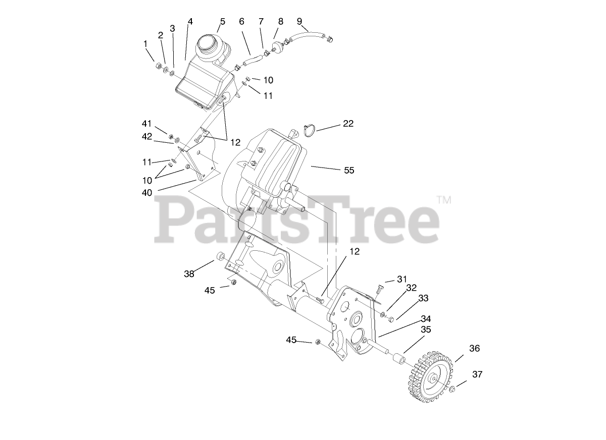 Toro 38423 (CCR 2500) Toro Snow Thrower (SN 089000001 089999999