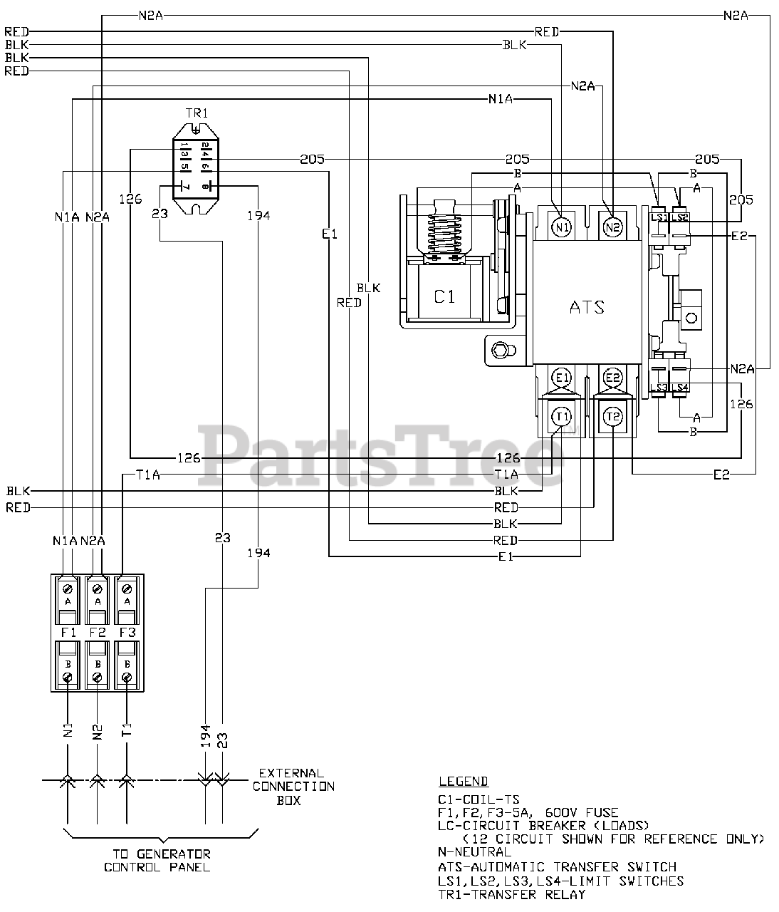 Transfer Switch Wiring Diagrams Generac from www.partstree.com