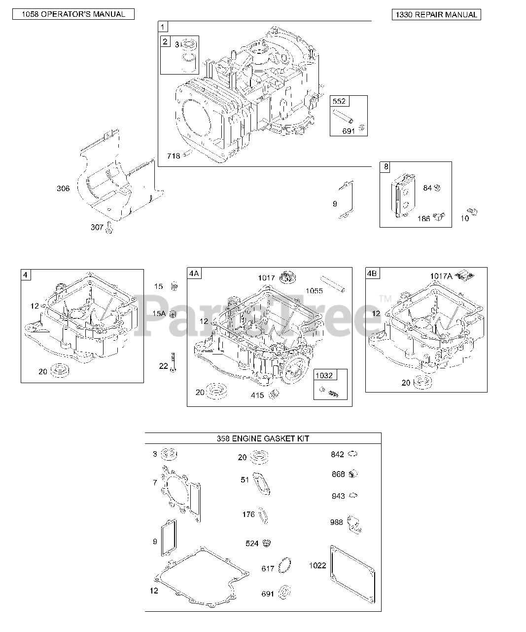 Briggs & Stratton 3107070137E1 Briggs & Stratton Vertical Engine
