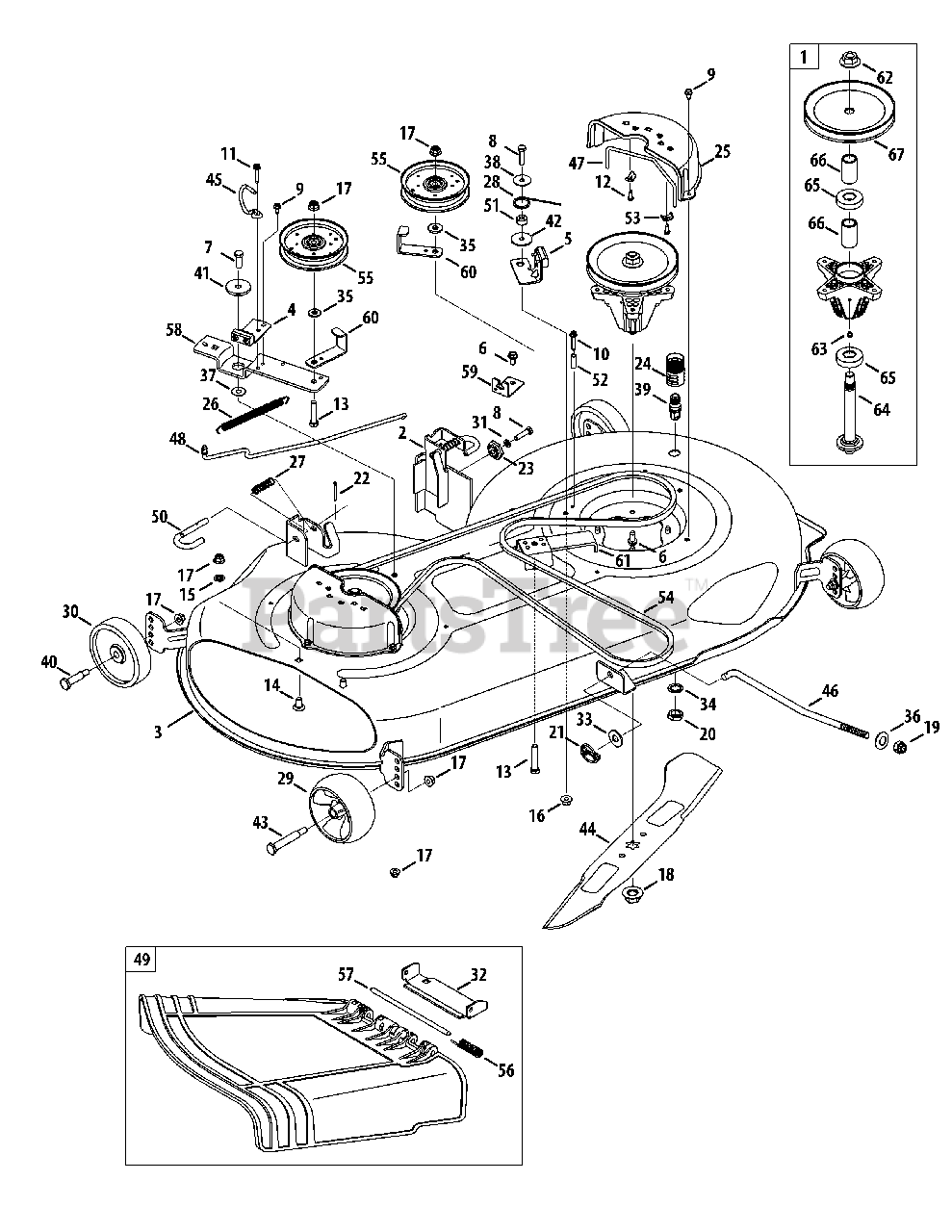 Cub Cadet 1045 Parts Diagram