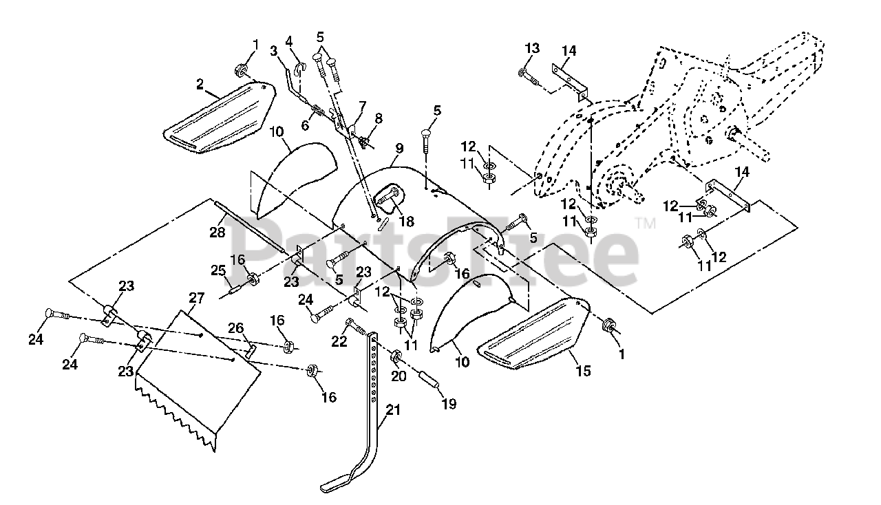 Husqvarna Crt 53 954140063 B Husqvarna Rear Tine Tiller 1998 07