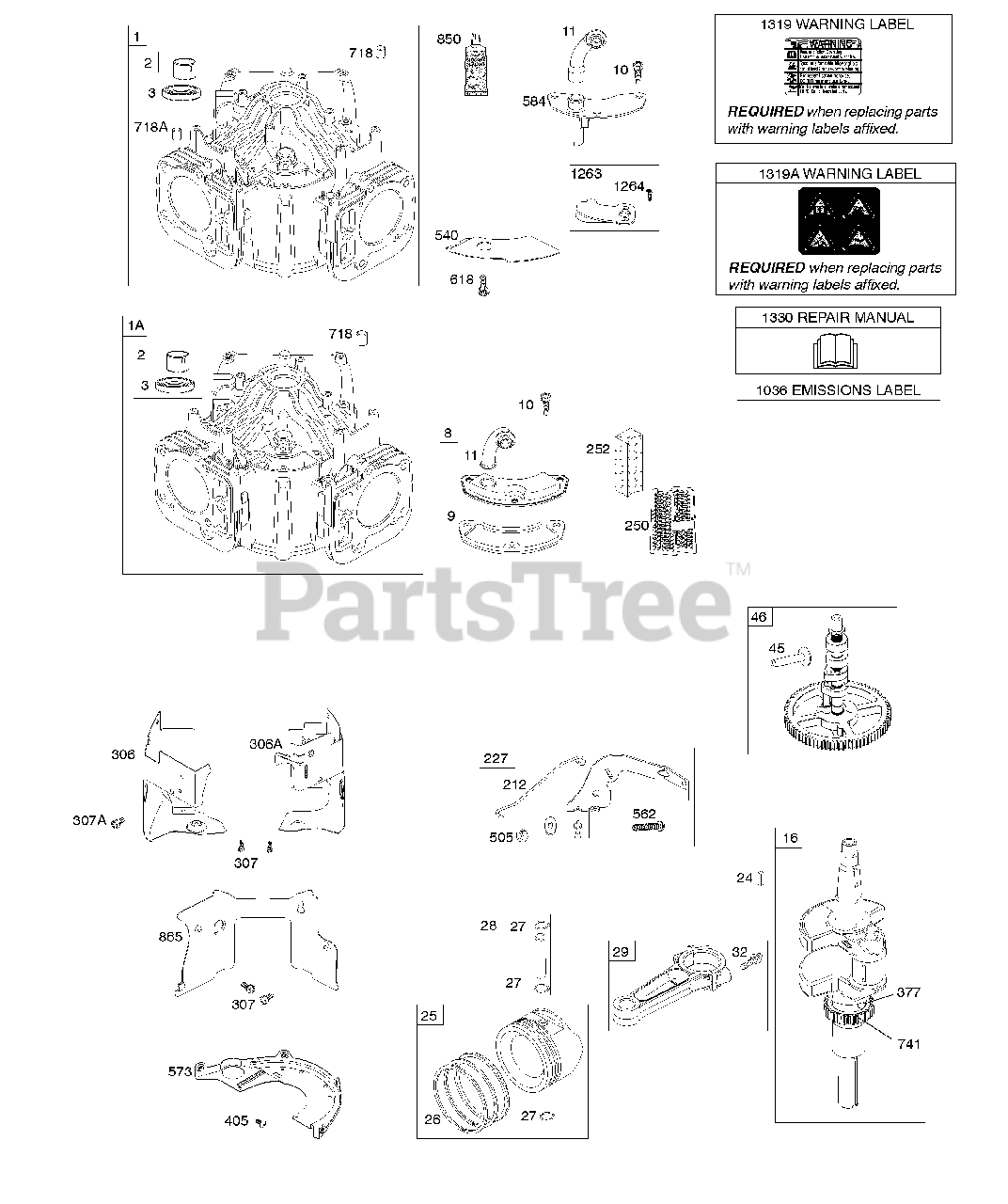 Briggs & Stratton 44T777-0004-G1 - Briggs & Stratton Vertical Engine ...