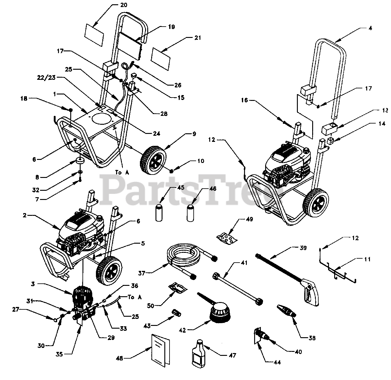 Craftsman pressure clearance washer parts