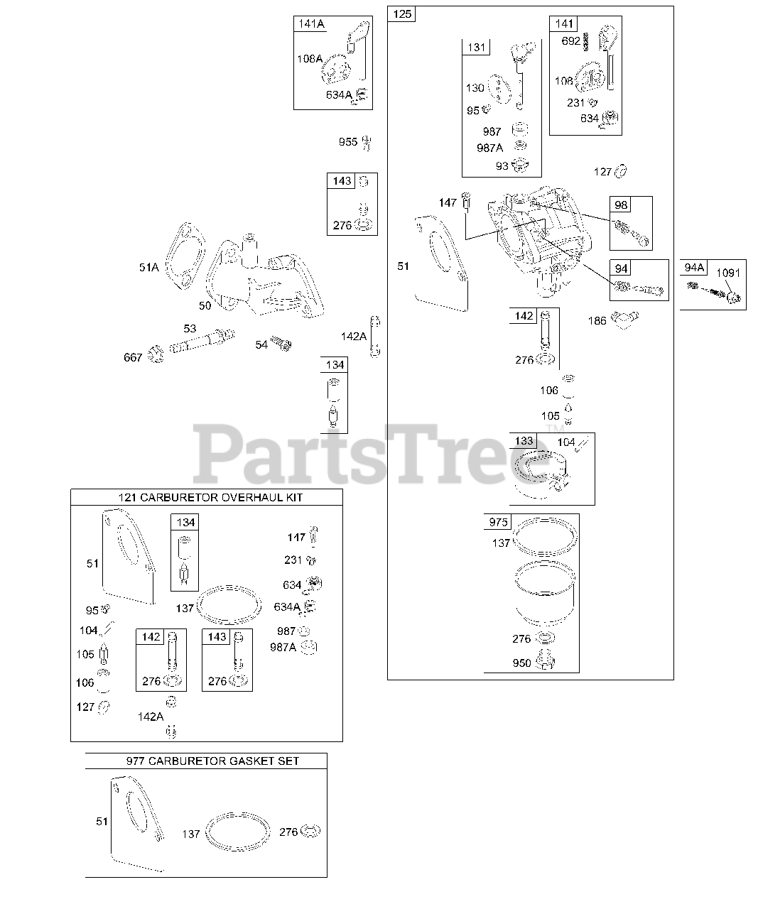 CARBURATORE Carb Adattarsi Briggs & 195707-0101 195707-0111 - Foto 8