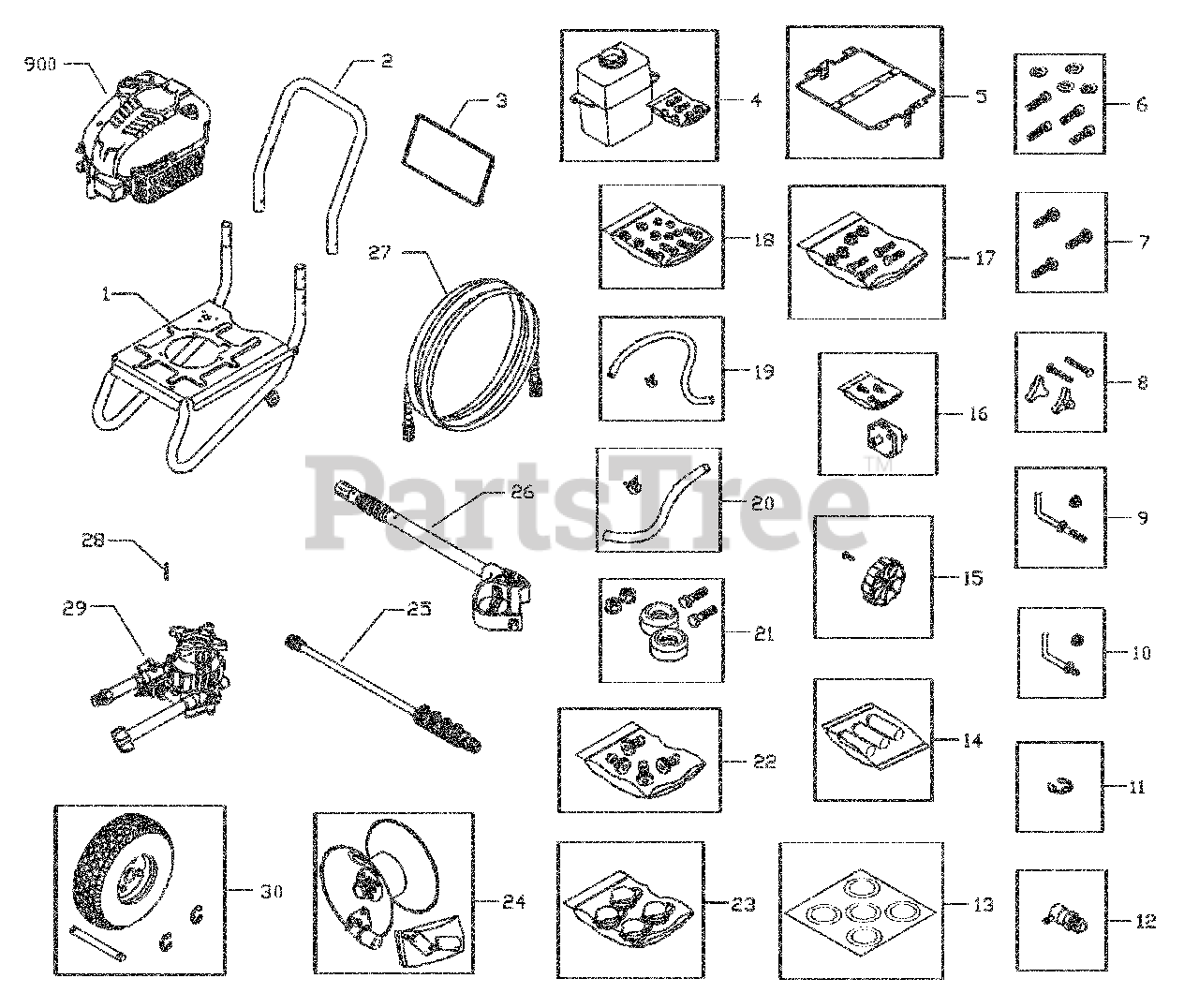 Craftsman 0202030 Craftsman 2,800 PSI CS Pressure Washer Main Unit