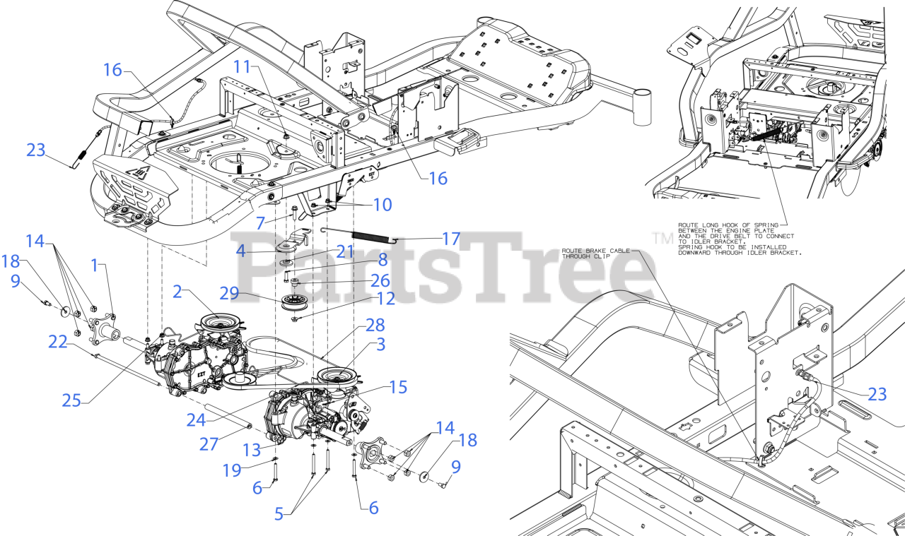 Troy Bilt Z 50 17ARFACQA66 Troy Bilt Mustang 50 Zero Turn Mower 2022 Drive Parts Lookup with Diagrams PartsTree