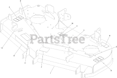 74949 3000 Toro 52 Z Master Zero Turn Mower Side Discharge Deck SN 403247666 999999999 Parts Lookup with Diagrams PartsTree