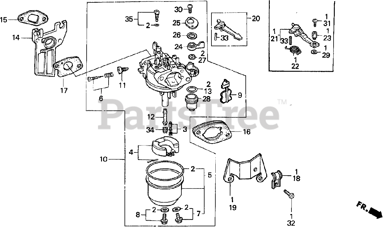 Honda Gx160 Carburetor Parts