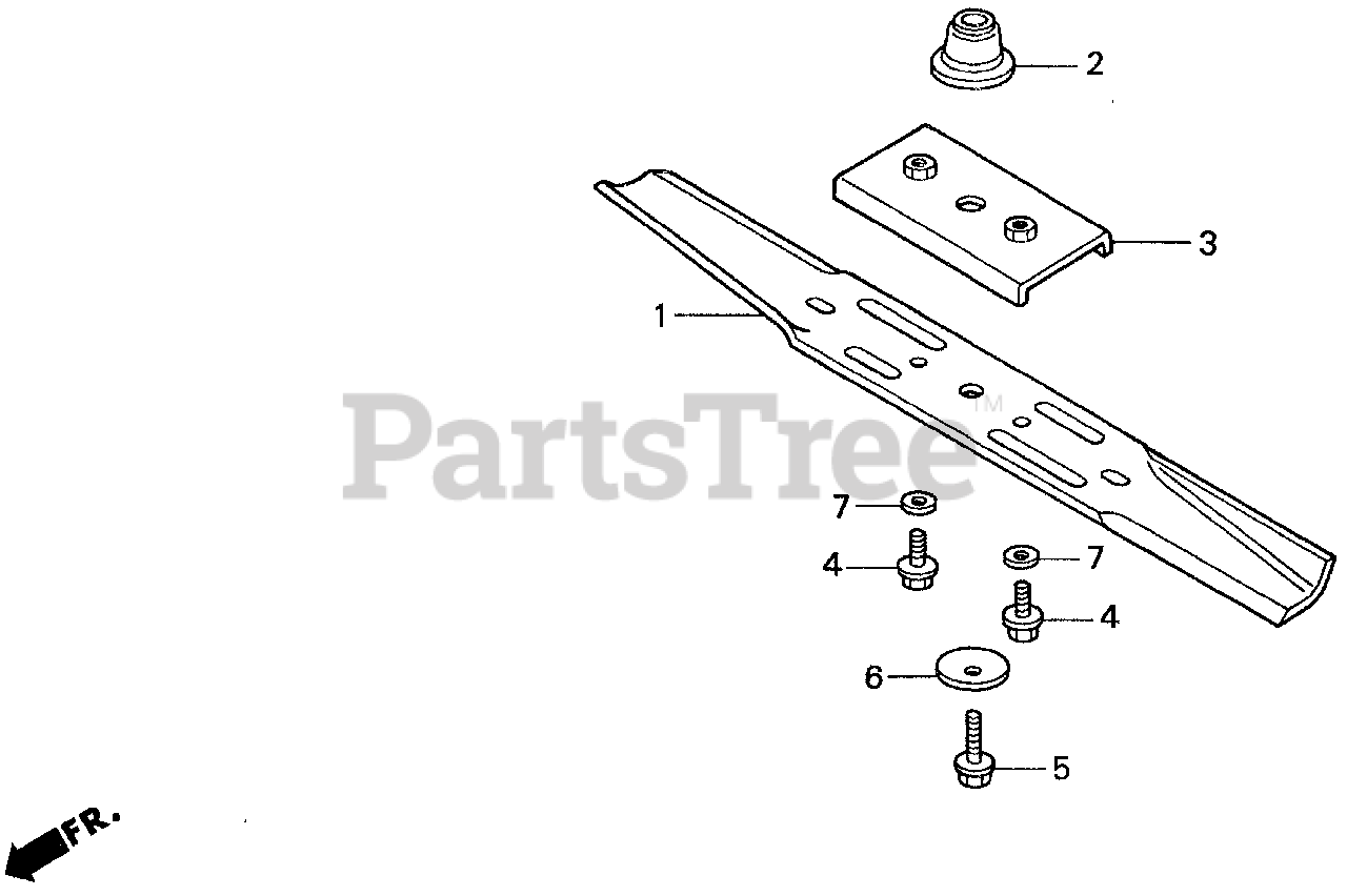 Honda H1011 R SA (MZAW) Honda Riding Mower, Made in USA (SN MZAW6000001 MZAW9999999