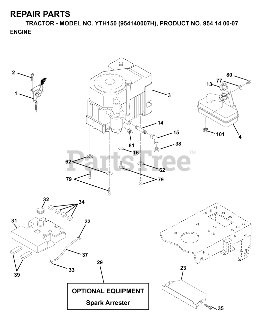 Husqvarna YTH 150 (954140007-H) - Husqvarna Yard Tractor (1998-09