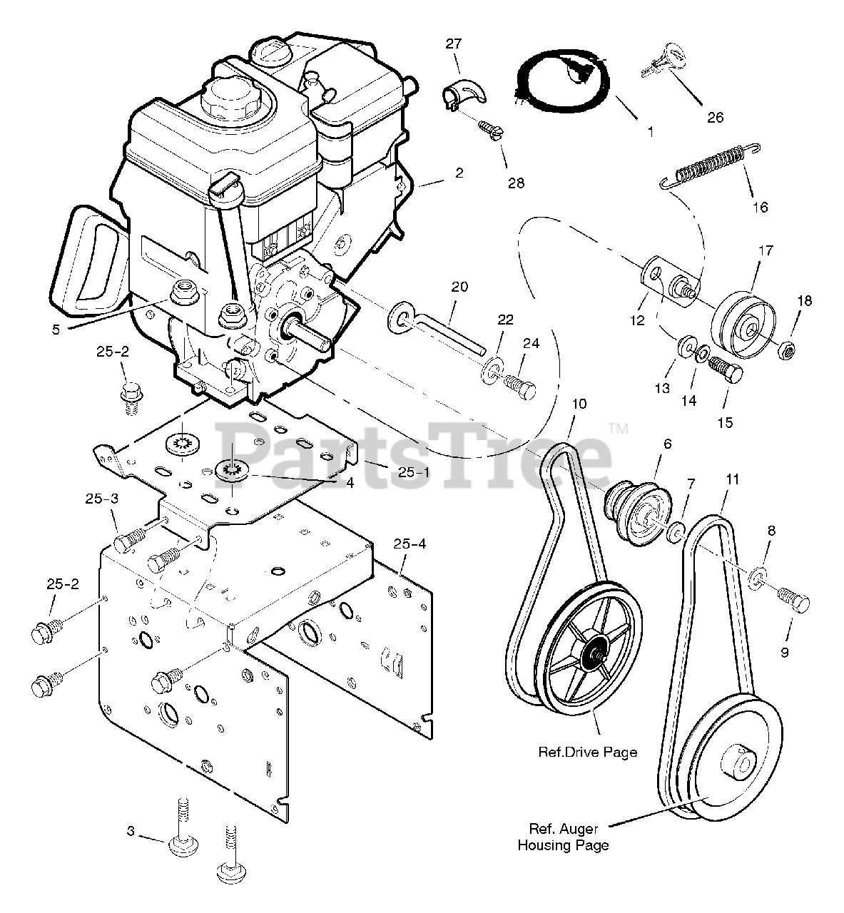 Frontier ST0927 (627954x16A) Frontier 27" Snow Thrower (2005) Engine