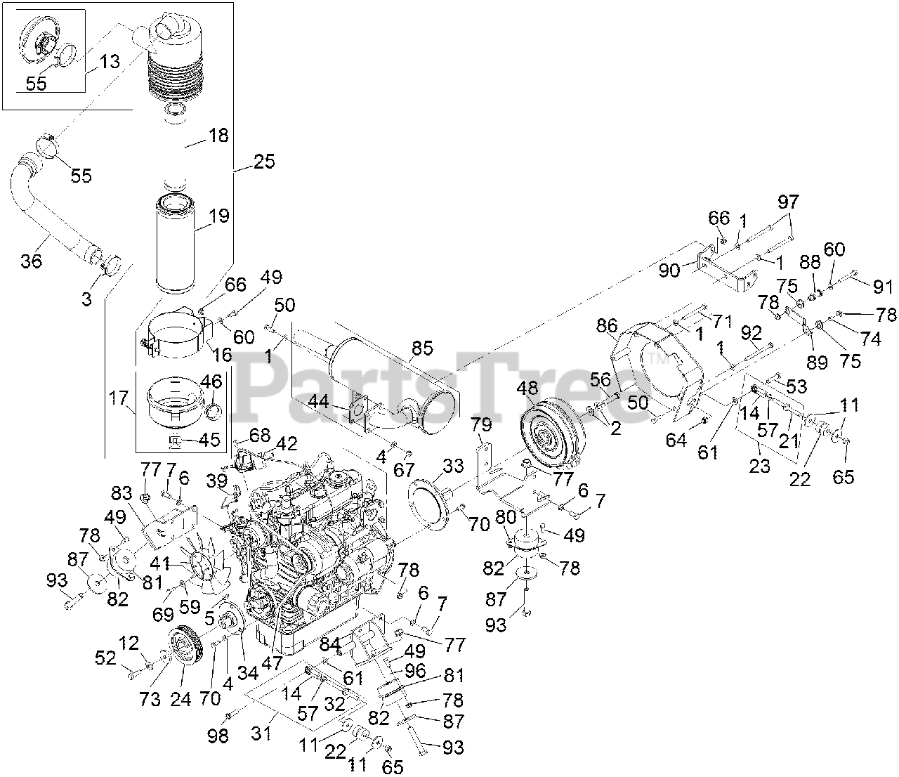 Exmark LZDS902K725 Exmark 72" Lazer Z DSSeries ZeroTurn Mower, Kubota Diesel (SN 312000000