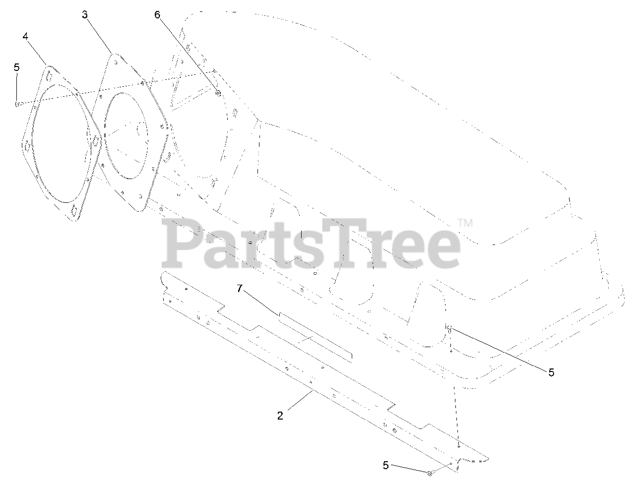 Exmark 1267510 Exmark Bagger for 50" ZeroTurn Radius Riding Mower