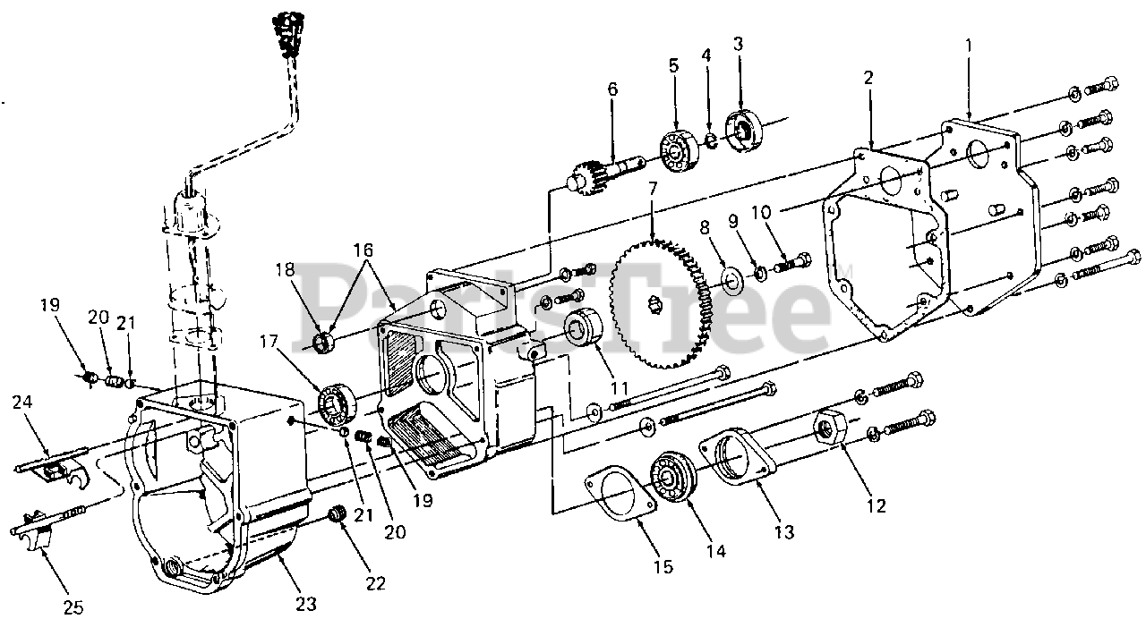 Cub Cadet Parts On The Transmission